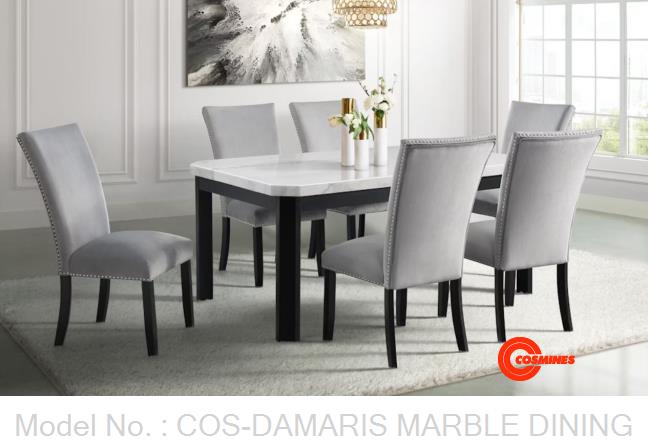 COS-DAMARIS MARBLE DINING SET